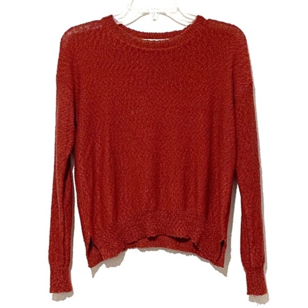 Copper Key red crew neck lightweight sweater